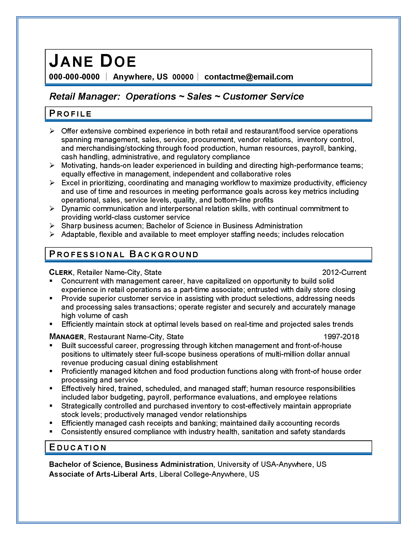 applicant tracking system (ATS) resume